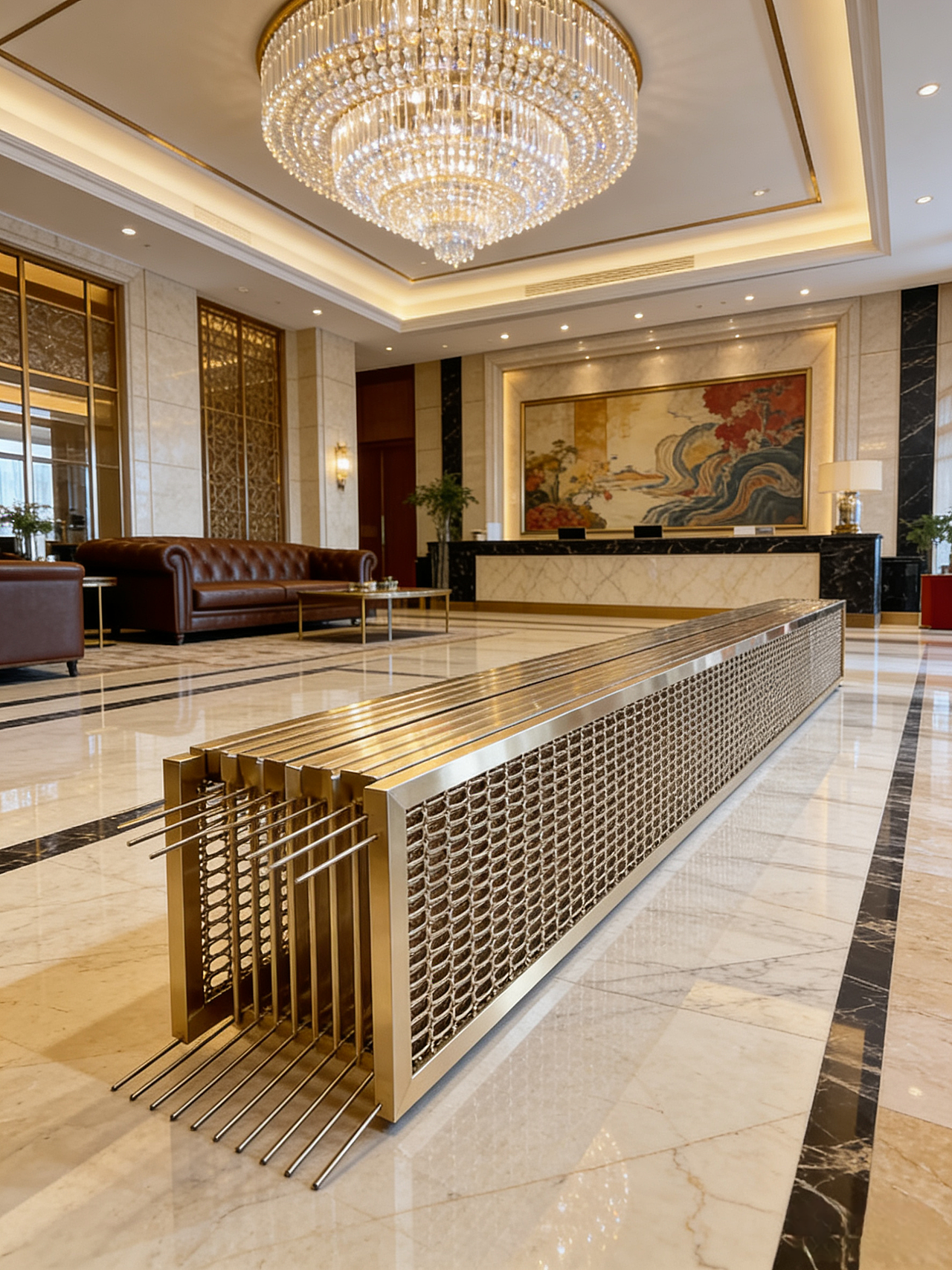 不锈钢编织网屏风金属网屏风酒店大堂屏风客厅金属隔断（图ZNDA0Mjc1Nzcy） - 其他手工艺 - 站酷设计师V19820299040原创素材 - 站酷ZCOOL