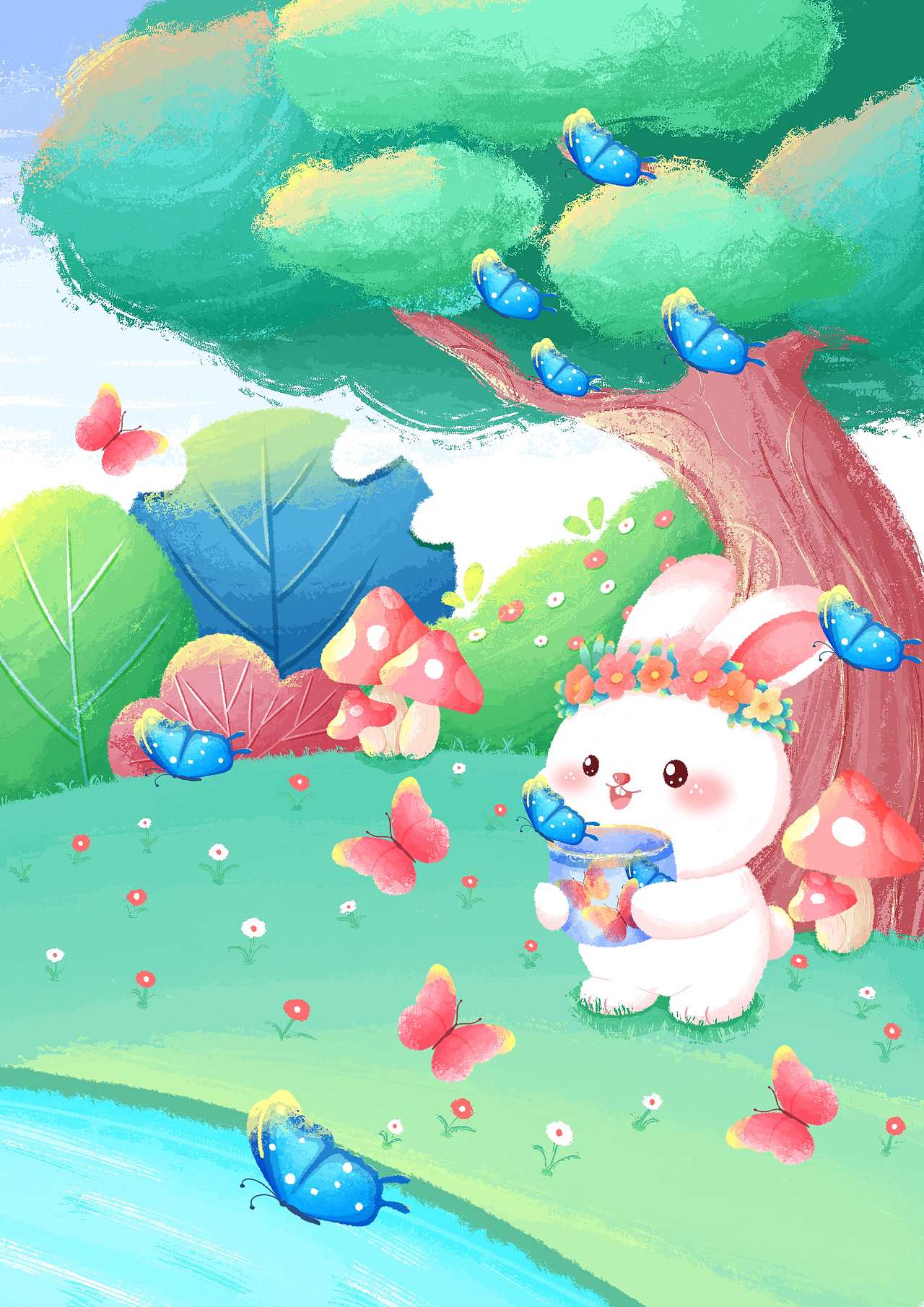 春天的氛围感（图ZNDA0Mjc4MTcy） - 商业插画 - 站酷设计师爱画画的曲奇原创素材 - 站酷ZCOOL