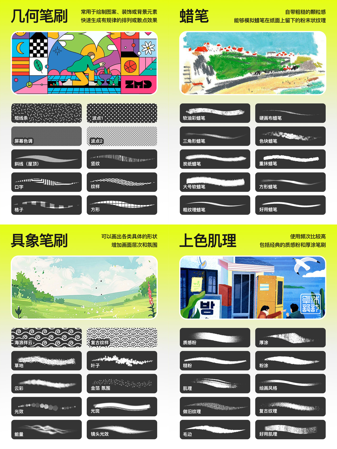 画上瘾！13类神仙笔刷大合集！（图ZMTU0ODI0NTI=） - 教程 - 站酷设计师ZMD卓沐设计原创素材 - 站酷ZCOOL