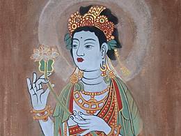 敦煌莫高窟401窟/持莲菩萨