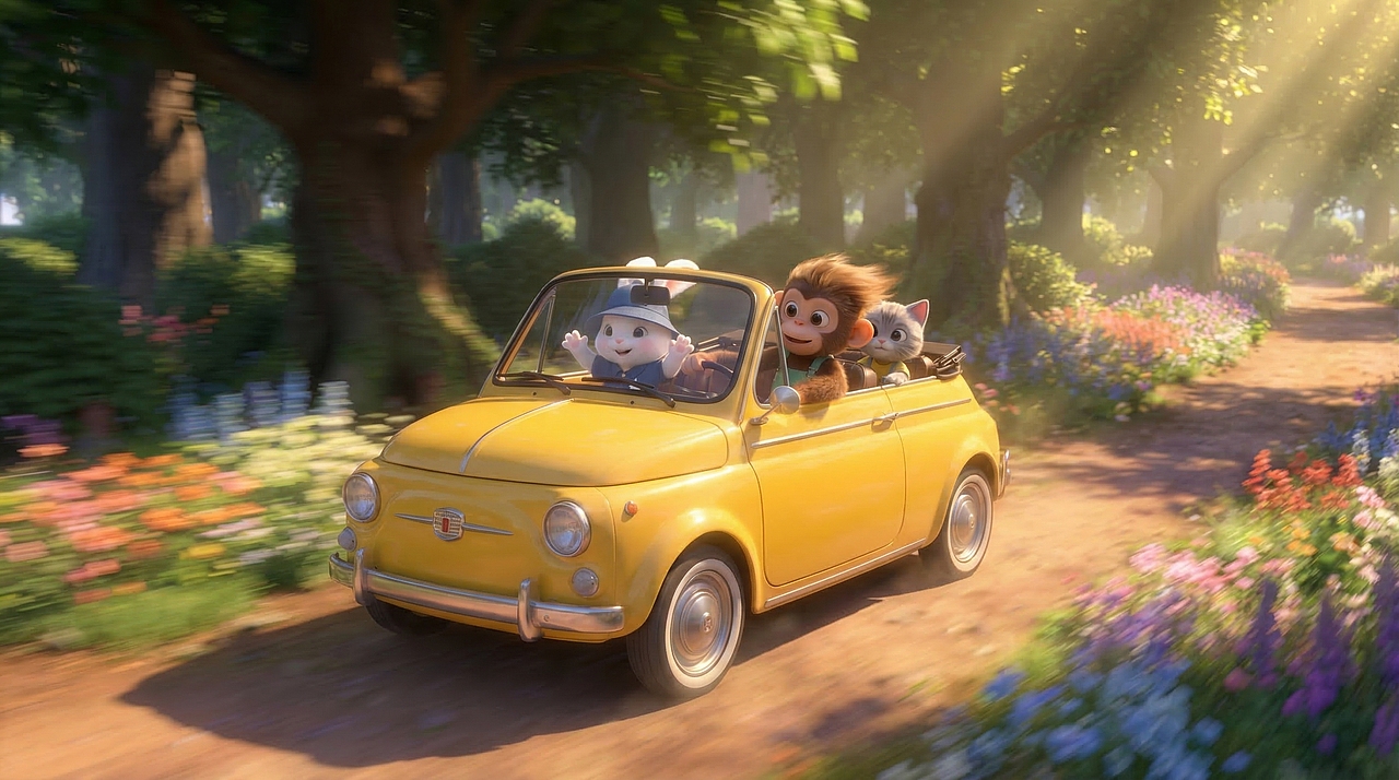 踏春：一次有趣的出行（图ZNDA0MjkzOTYw） - AI作品 - 站酷设计师HouJiao原创素材 - 站酷ZCOOL