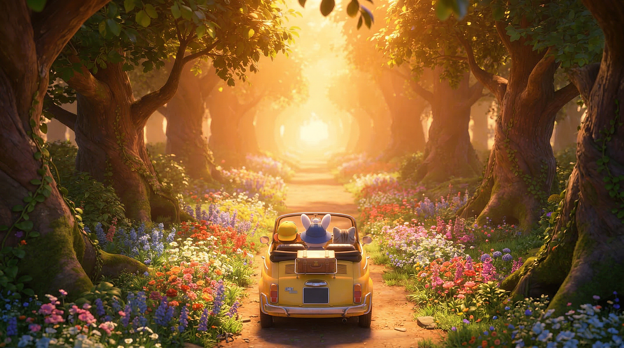 踏春：一次有趣的出行（图ZNDA0MjkzOTY4） - AI作品 - 站酷设计师HouJiao原创素材 - 站酷ZCOOL