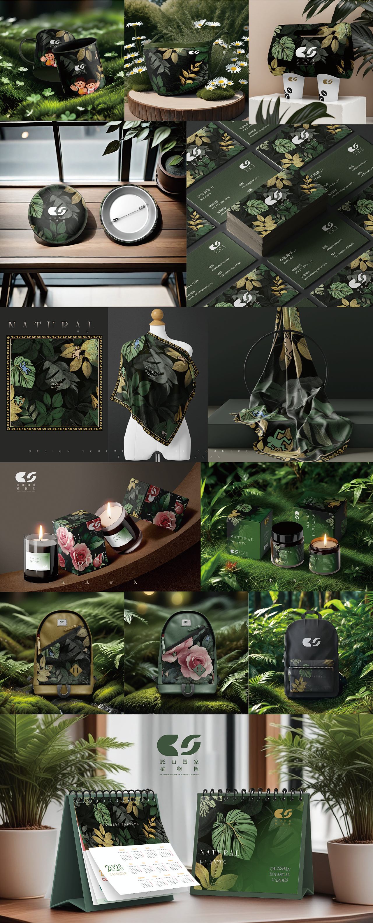 辰山植物园logo VI设计与应用提案（图ZNDA0MzEwMDE2） - 品牌 - 站酷设计师NPC有块小鱼干原创素材 - 站酷ZCOOL