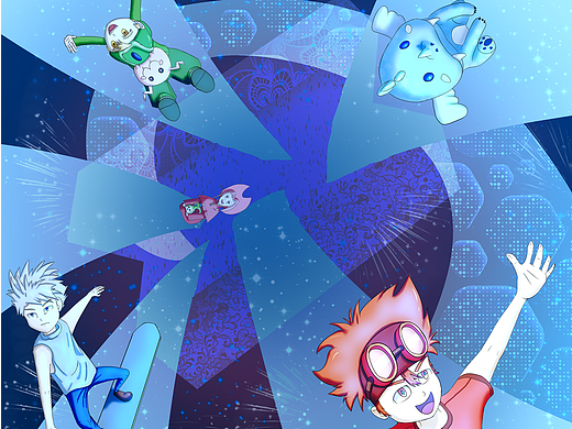 数码宝贝同人作品——数码同游·幻蓝轨迹