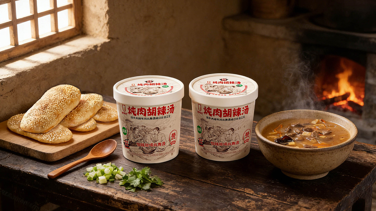 水运商埠的味觉传承——北舞渡炖肉胡辣汤包装设计（图ZNDA0MzE2MjA4） - 包装 - 站酷设计师With_town为之堂原创素材 - 站酷ZCOOL