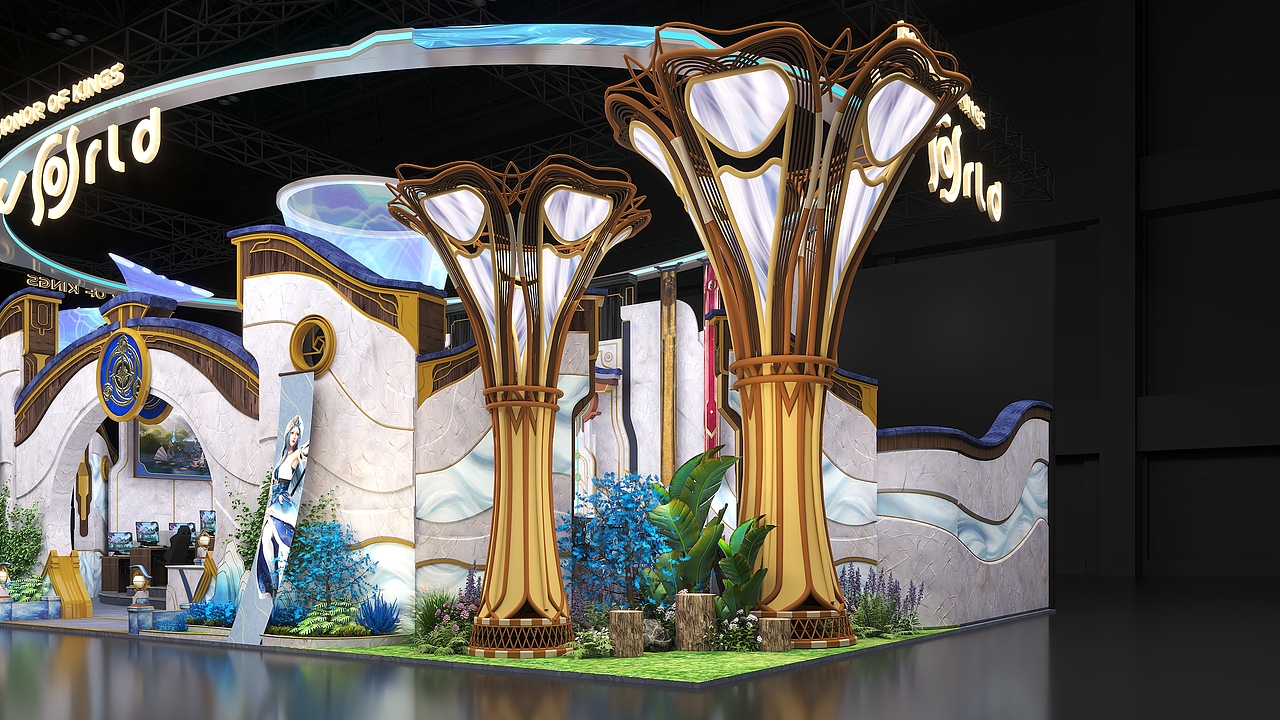 王者荣耀世界_德国科隆游戏展2025（图ZNDA0MzE2MzQw） - 场景 - 站酷设计师Andy_Kuang原创素材 - 站酷ZCOOL