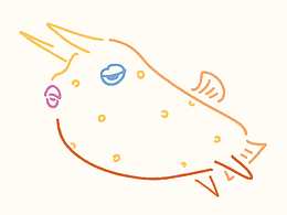 路亚文创 | 线条海洋生物