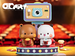 微次元 一二和布布熊熊影院吊卡潮玩拍摄