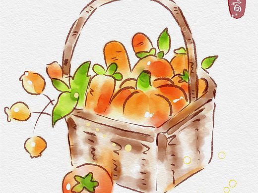 板繪臨摹果籃（個(gè)人主頁(yè)-ZNzMzMzI0MDg=） - 創(chuàng)作習(xí)作 - 站酷設(shè)計(jì)師空白321原創(chuàng)素材 - 站酷ZCOOL