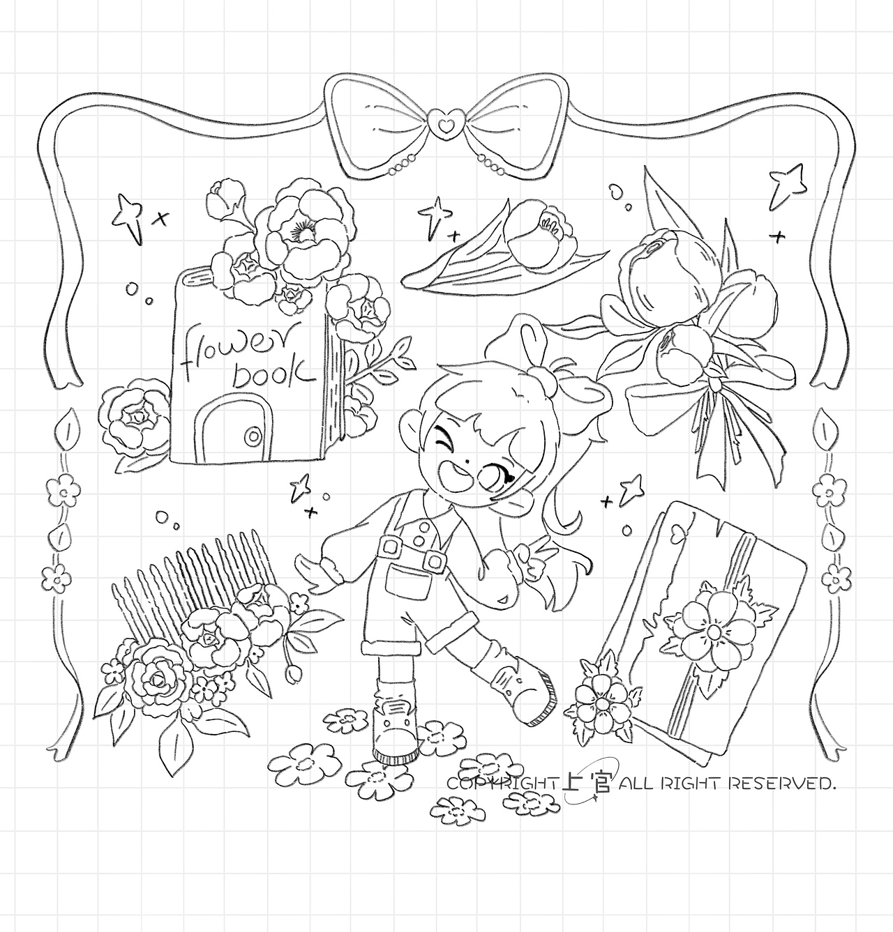 一组春日花花（图ZNDA0MzMwMzUy） - 艺术插画 - 站酷设计师上官P儿原创素材 - 站酷ZCOOL