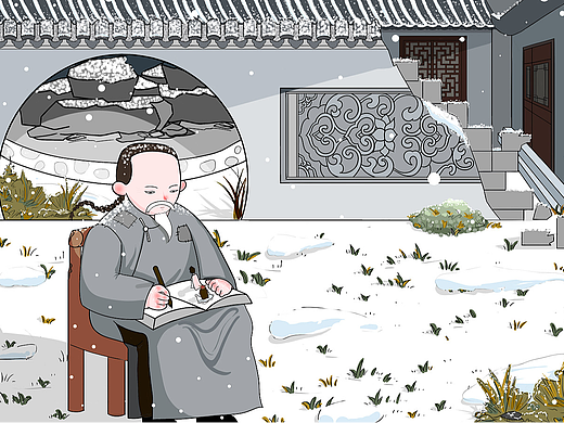 原创插画 | 曹雪芹制作红楼梦