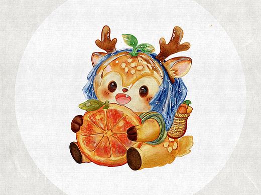 江西赣南脐橙IP形象设计—橙小鹿