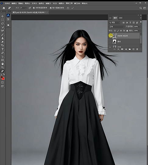 PS 模特换衣超全教程：NanoBanana 一键换衣实战技巧（图ZNDA0MzQyNzEy） - 电商 - 站酷设计师Altina原创素材 - 站酷ZCOOL