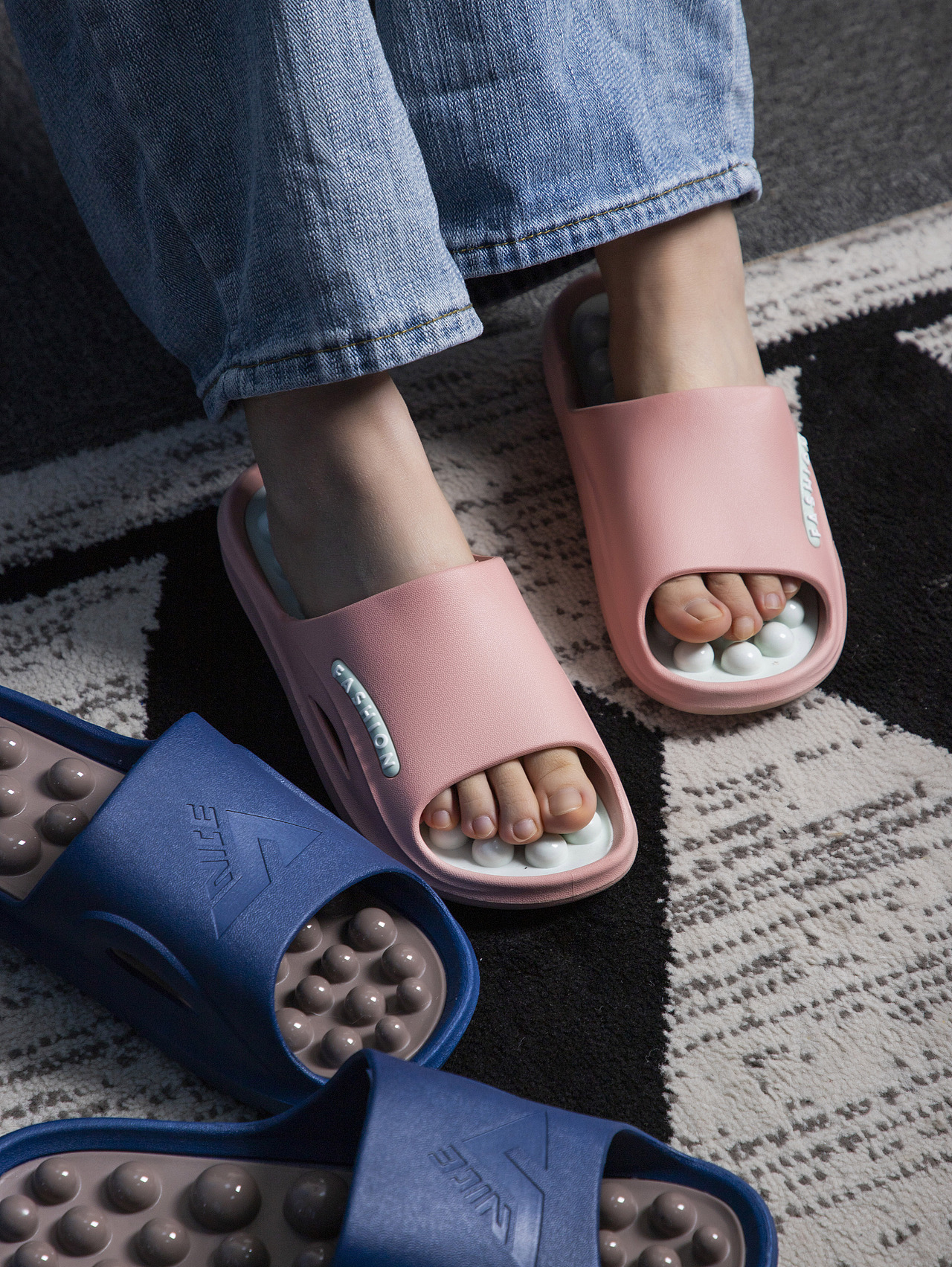 有间|沐初良品穴位按摩拖鞋（图ZNDA0MzUwODQ0） - 产品摄影 - 站酷设计师有间图片社原创素材 - 站酷ZCOOL