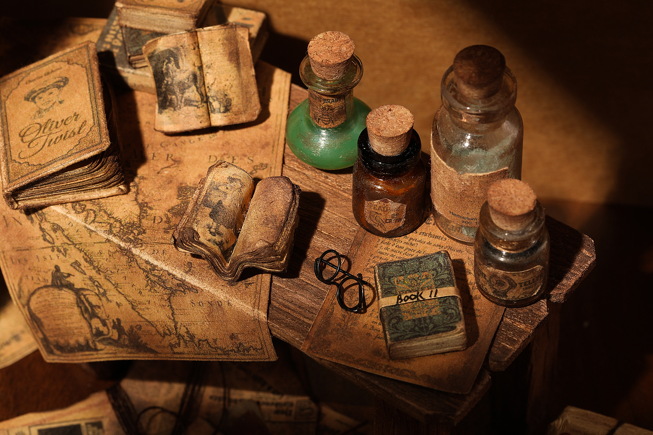 微缩魔法桌：每一件都好想带回家！（图ZNDA0MzcxMDYw） - 手办/模玩 - 站酷设计师陈溪山房原创素材 - 站酷ZCOOL