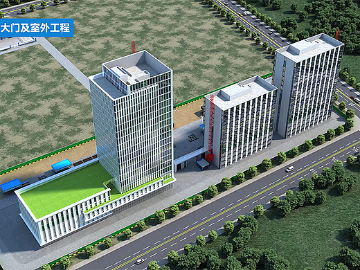 BIM工程动画—商业建筑