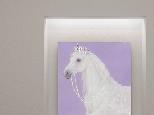 她睁开眼睛，世界开始（手绘油画，可收藏）