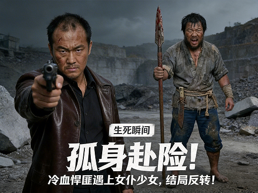 《孤身赴险！冷血悍匪遇上女仆少女，结局反转！》（个人主页-ZNzMzMzg2MDA=） - AI作品 - 站酷设计师earlzk原创素材 - 站酷ZCOOL