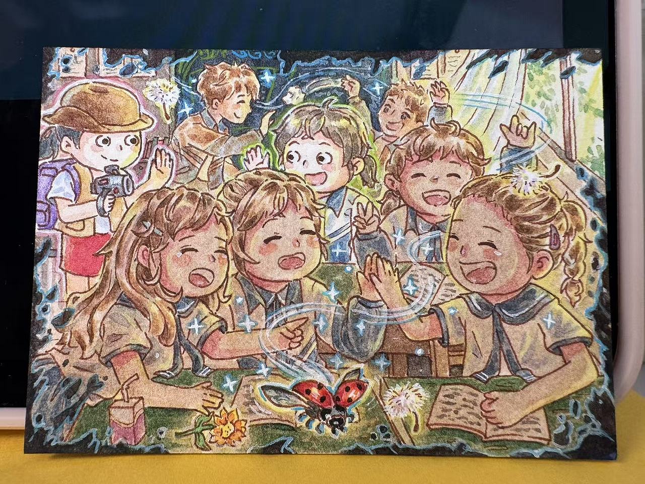 最快乐的时光（图ZNDA0MzkxODQw） - 创作习作 - 站酷设计师晴天手绘小画原创素材 - 站酷ZCOOL