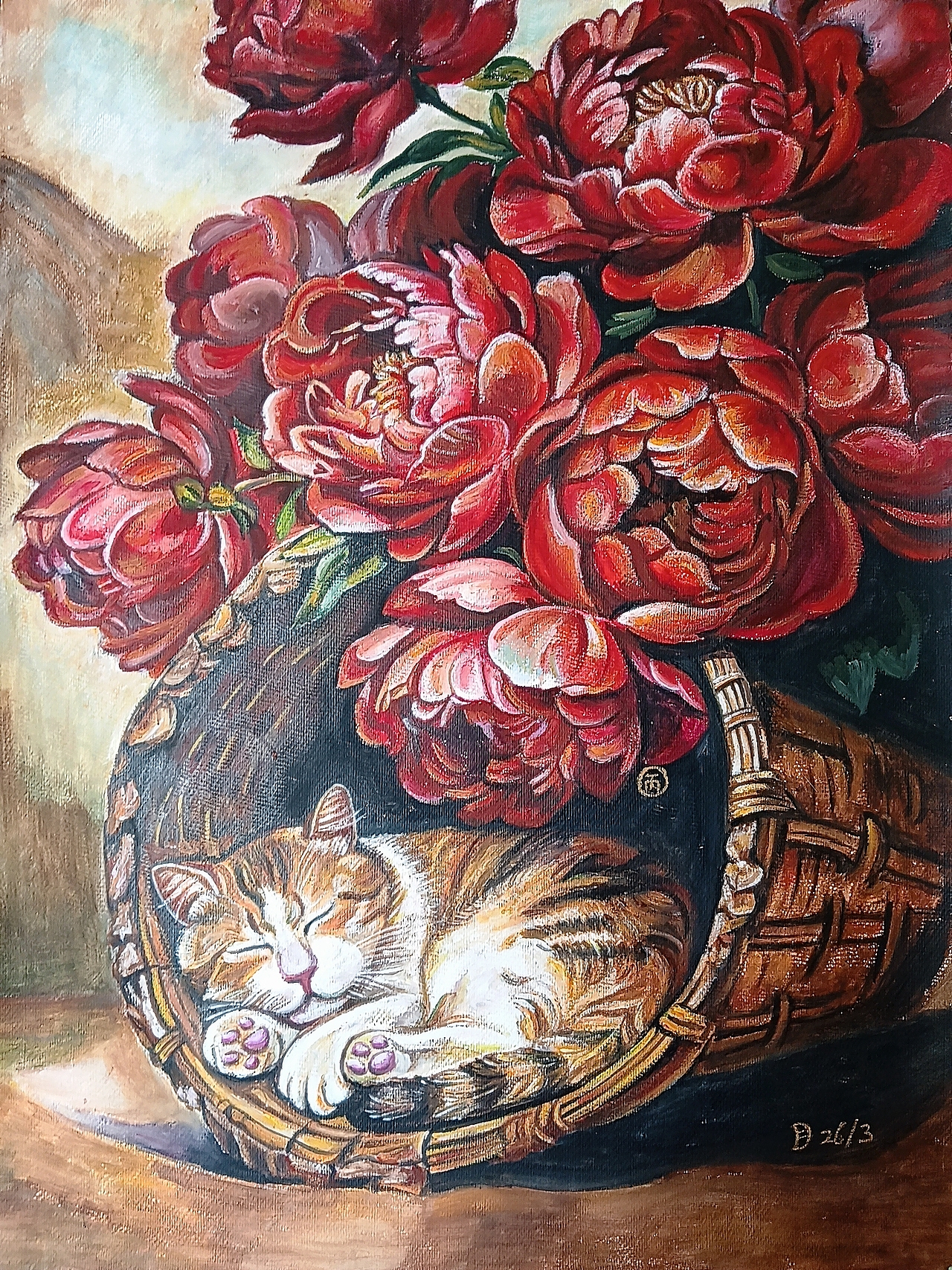 标题：富贵花+懒猫=我的理想生活！（图ZNDA0MzkzMjg0） - 绘画 - 站酷设计师Z951312249原创素材 - 站酷ZCOOL