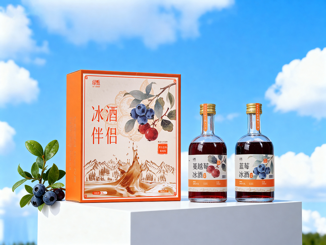 藍(lán)莓蔓越莓冰酒（圖ZNDA0MzkzNzY4） - 產(chǎn)品攝影 - 站酷設(shè)計師馬思諾原創(chuàng)素材 - 站酷ZCOOL