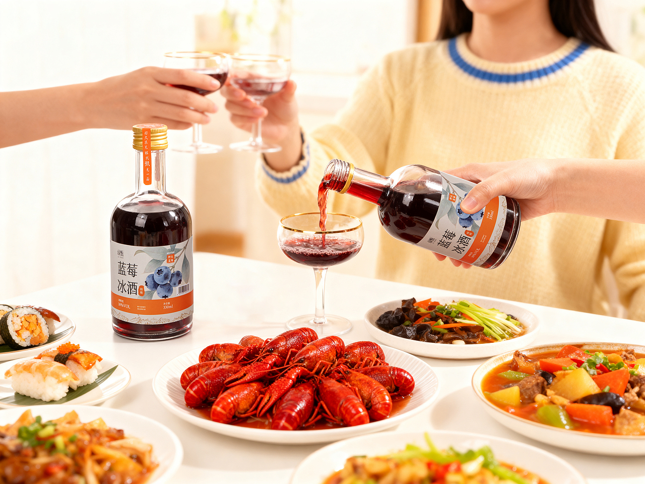 藍(lán)莓蔓越莓冰酒（圖ZNDA0MzkzOTky） - 產(chǎn)品攝影 - 站酷設(shè)計師馬思諾原創(chuàng)素材 - 站酷ZCOOL