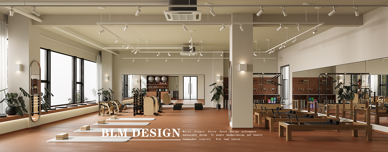 瑜伽馆效果图案例（图ZNDA0Mzk0MzIw） - 其他空间 - 站酷设计师白龙马效果图万万原创素材 - 站酷ZCOOL