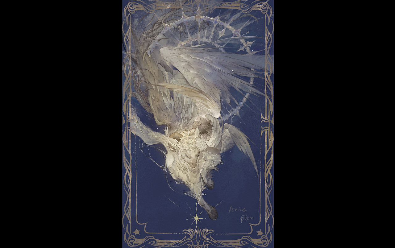 白羊座 Aries（图ZNDA0Mzk2MTI0） - 创作习作 - 站酷设计师十夜O原创素材 - 站酷ZCOOL