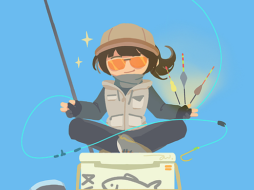 如果钓鱼有门派插画系列