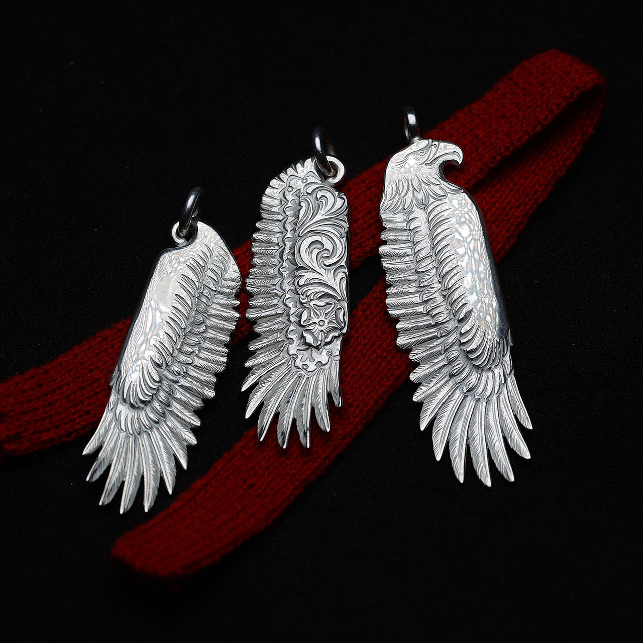 鹰翼吊坠（图ZNDA0NDEyODI0） - 首饰设计 - 站酷设计师偶屿设计原创素材 - 站酷ZCOOL