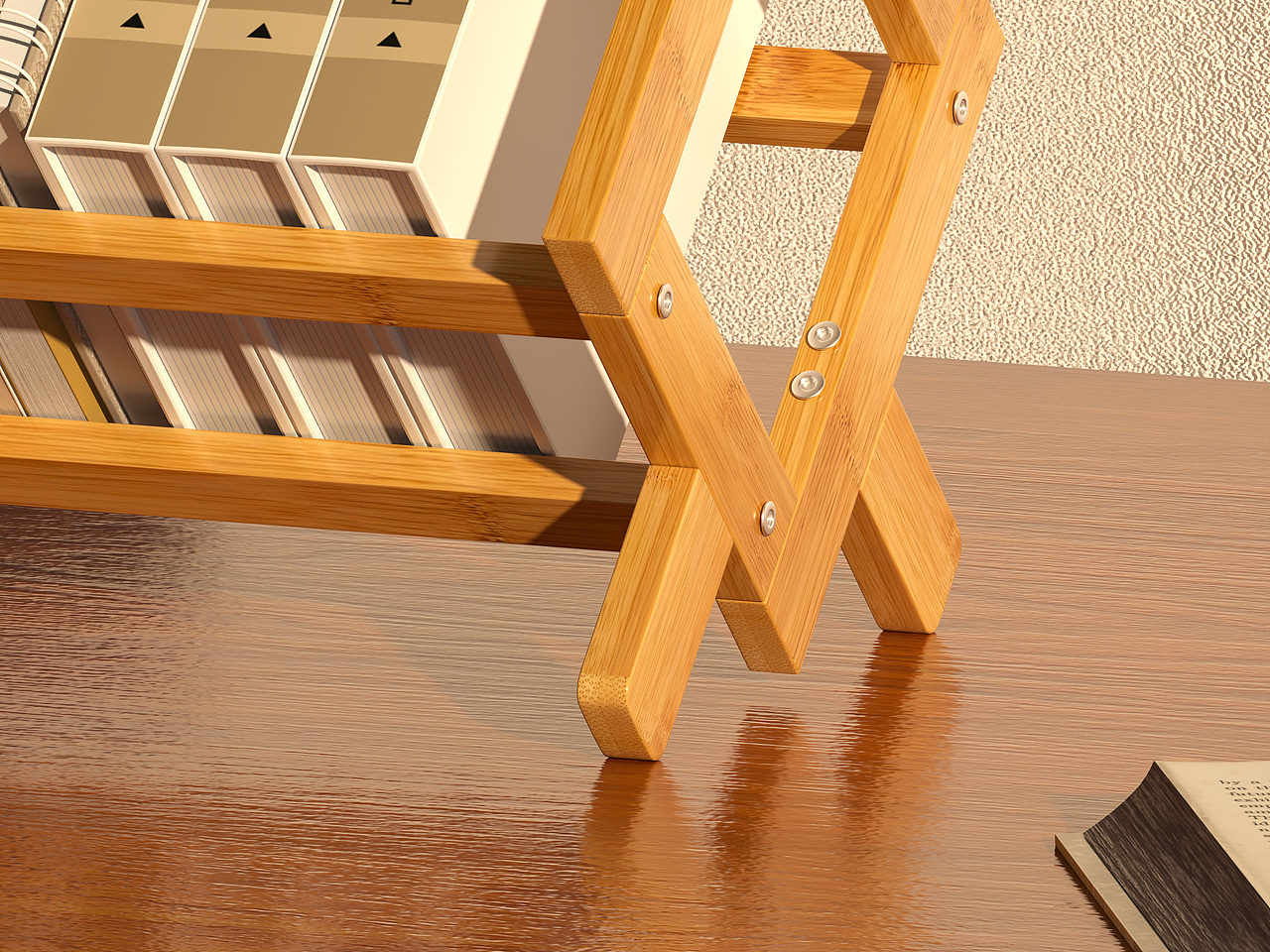 C4D/3DSMAX桌面小书架建模渲染（图ZNDA0NDEzMjIw） - 产品 - 站酷设计师3D光影集原创素材 - 站酷ZCOOL