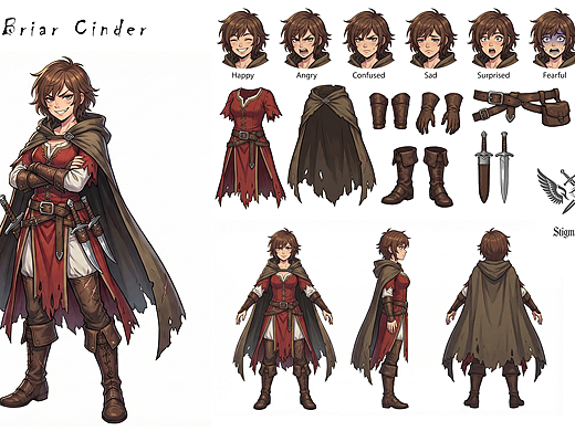 目之圣痕  角色设计