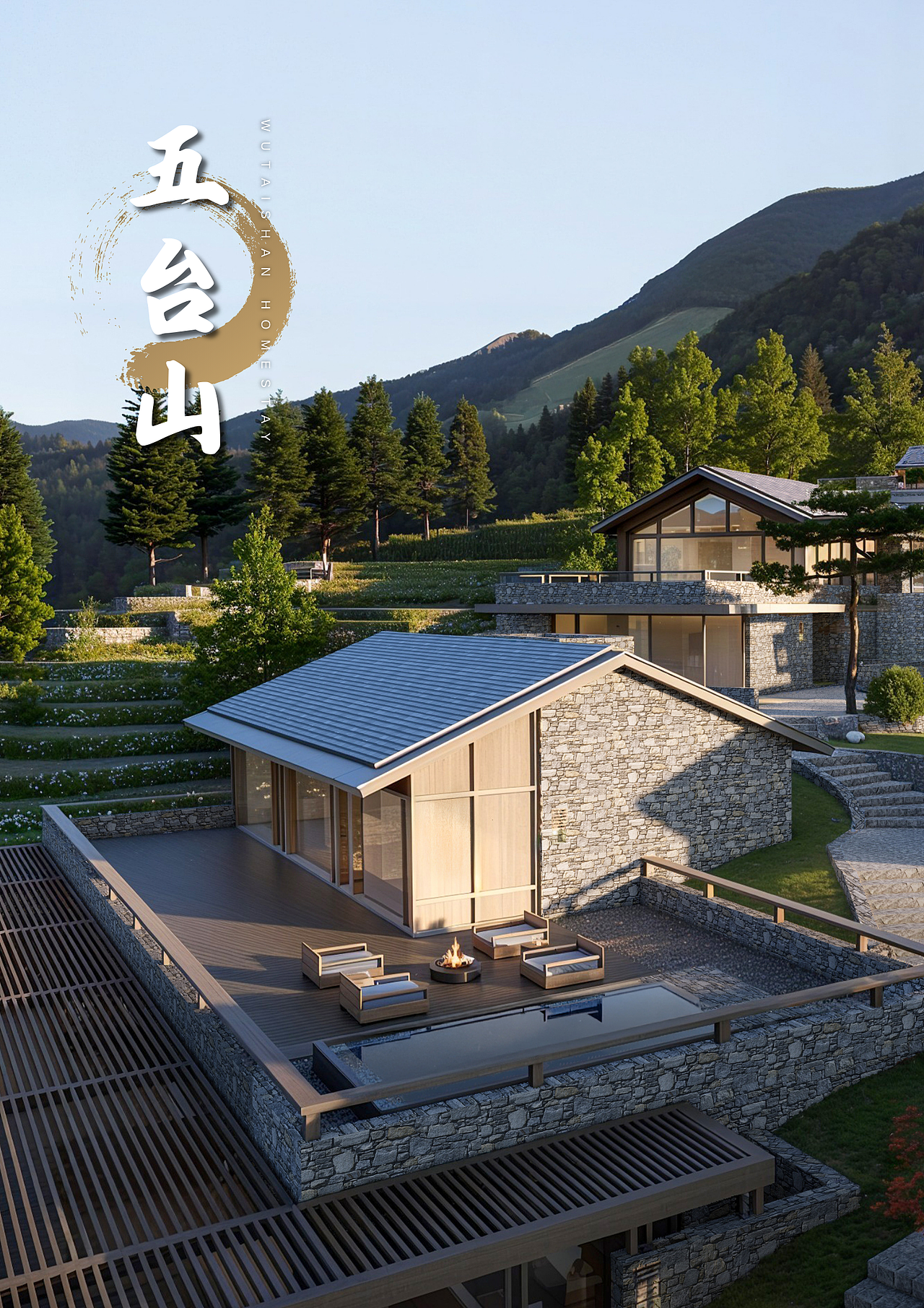 五台山民宿，重新定义山居美学|AD国际（图ZNDA0NDE4NDAw） - 建筑设计 - 站酷设计师AD岸狄建筑原创素材 - 站酷ZCOOL