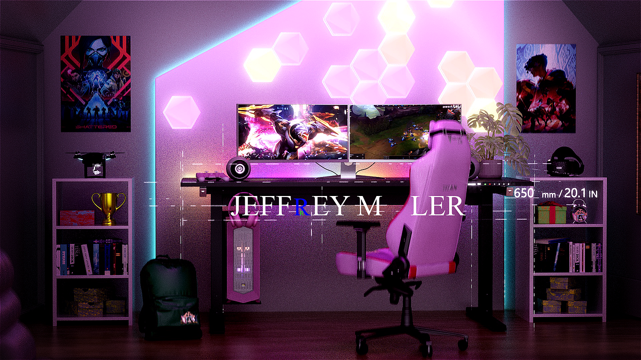 黑暗电竞桌-产品动画（图ZNDA0NDI3MTQw） - 动画/影视 - 站酷设计师Lz_梦原创素材 - 站酷ZCOOL