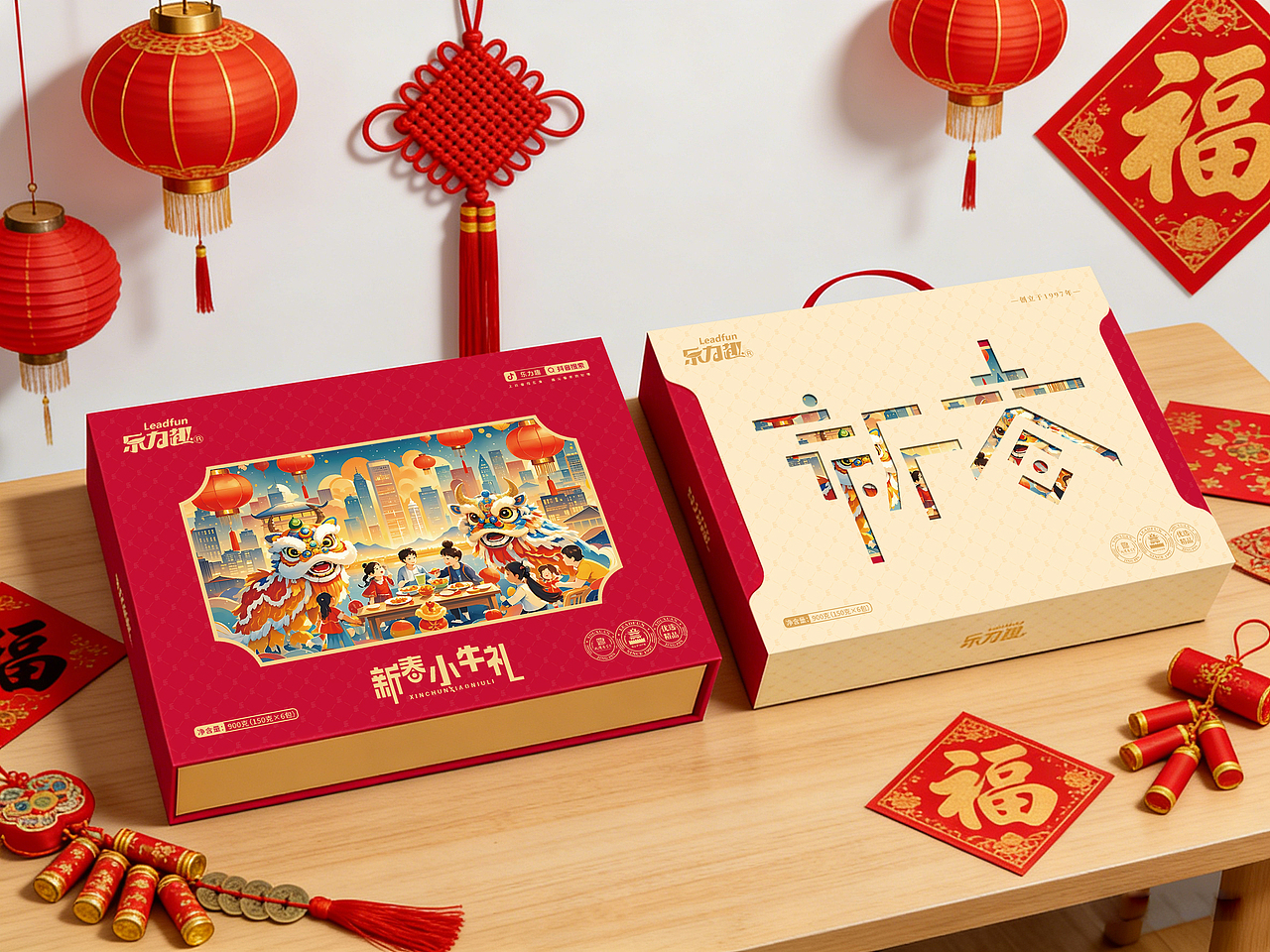 一组新年牛肉礼盒包装设计作品（图ZNDA0NDI3NDQw） - 包装 - 站酷设计师是也品牌设计原创素材 - 站酷ZCOOL