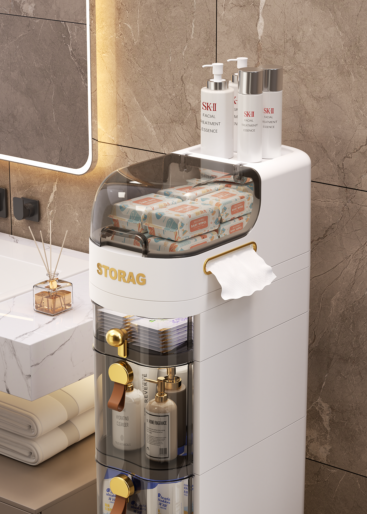 卫浴收纳柜渲染（图ZNDA0NDI4Njgw） - 产品 - 站酷设计师世间原创素材 - 站酷ZCOOL