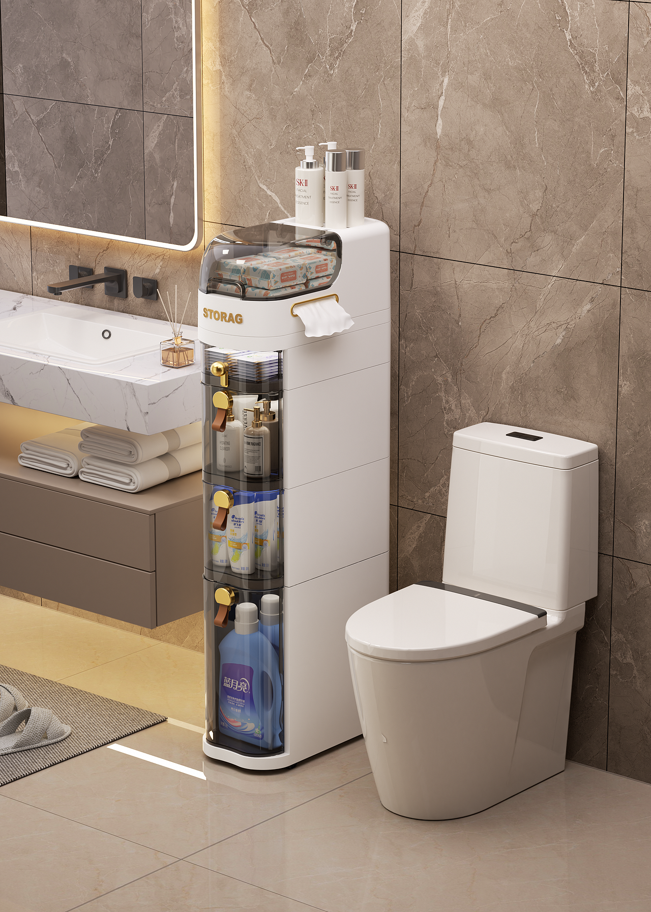 卫浴收纳柜渲染（图ZNDA0NDI4Njcy） - 产品 - 站酷设计师世间原创素材 - 站酷ZCOOL