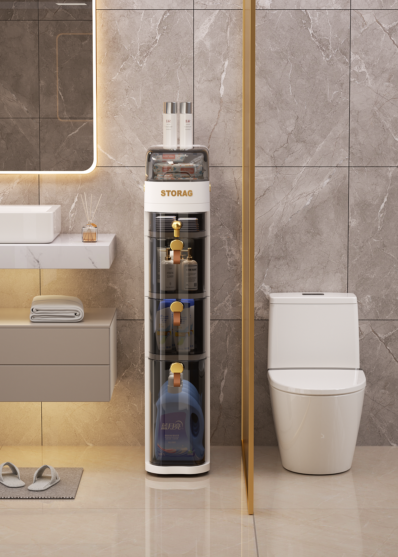 卫浴收纳柜渲染（图ZNDA0NDI4NjY4） - 产品 - 站酷设计师世间原创素材 - 站酷ZCOOL