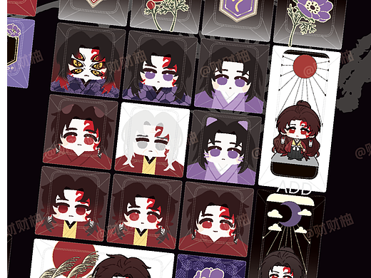 【同人键帽】鬼灭之刃·日黑cp向—银莲花—键帽展示