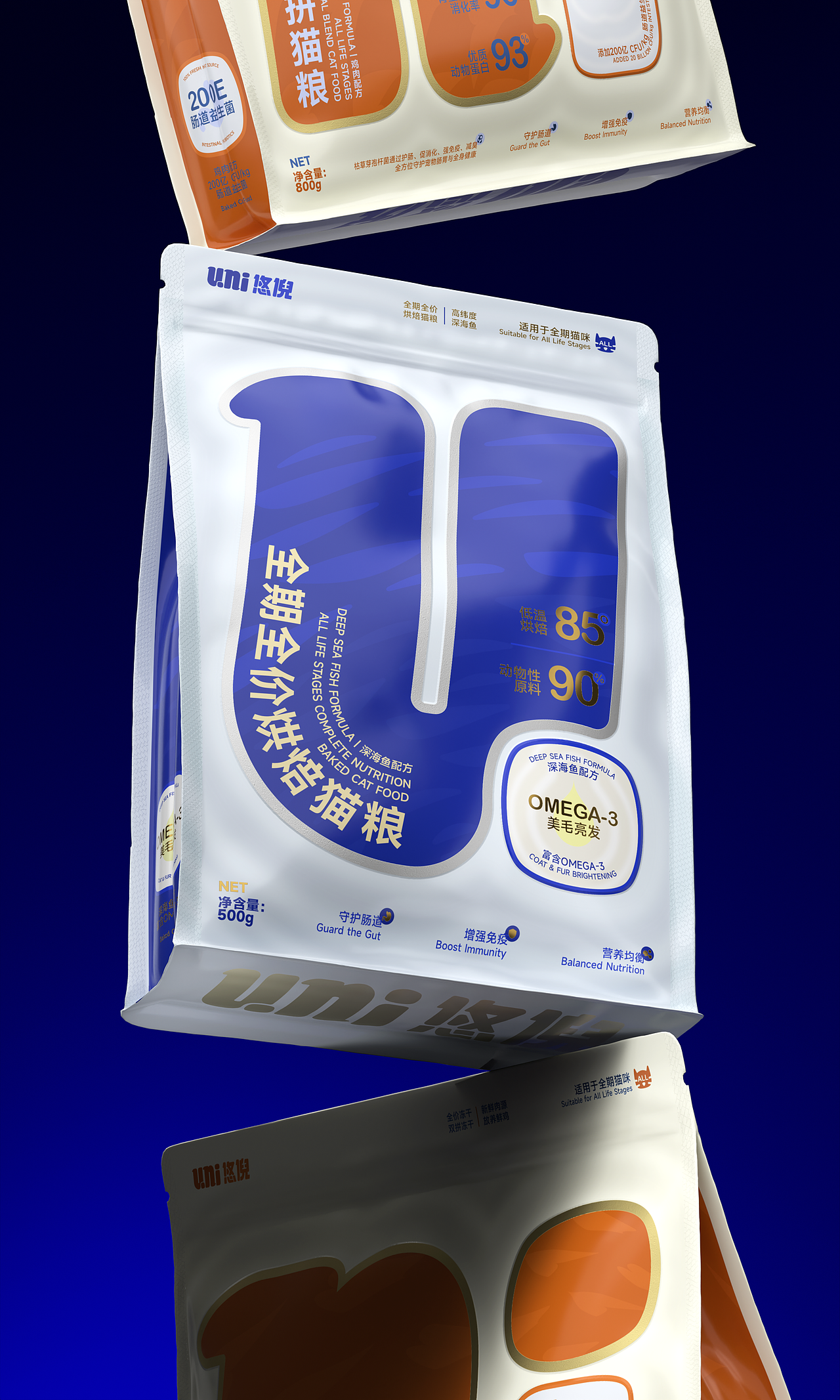 solnn | uni 宠物品牌包装设计（图ZNDA0NDM3NzE2） - 品牌 - 站酷设计师solnn原创素材 - 站酷ZCOOL