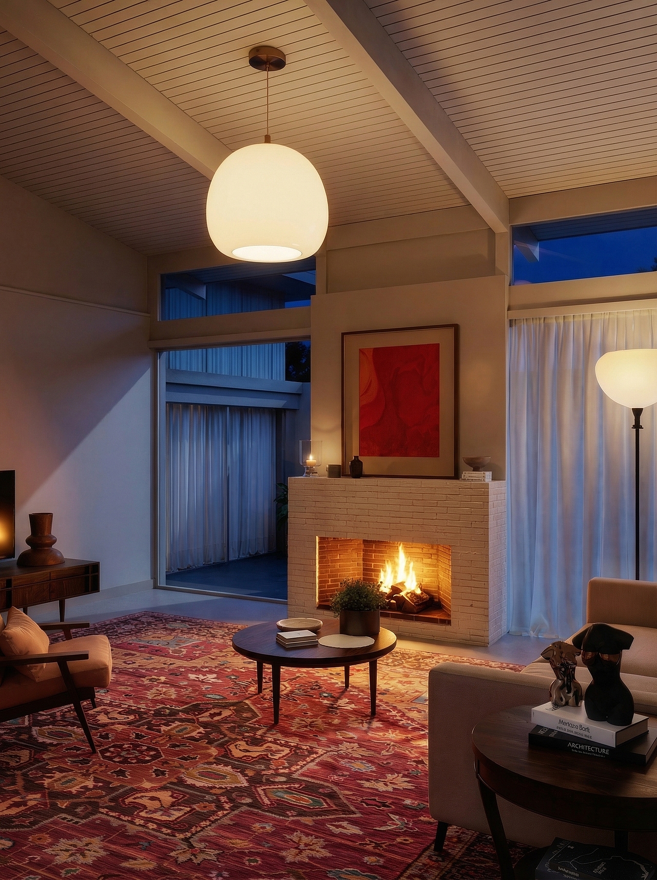 D5渲染-复古现代风客厅（图ZNDA0NDQxMTky） - 家装设计 - 站酷设计师熊吉吉xx原创素材 - 站酷ZCOOL