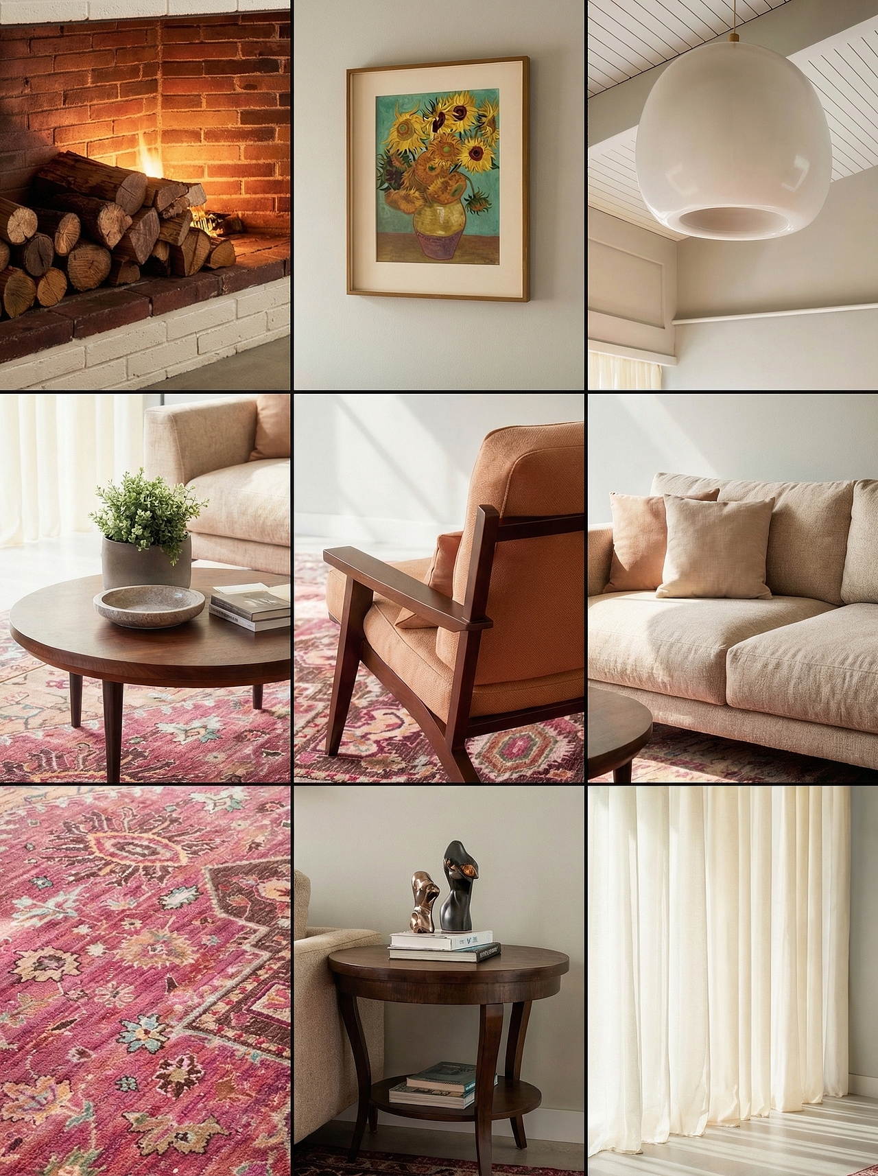 D5渲染-复古现代风客厅（图ZNDA0NDQxMjAw） - 家装设计 - 站酷设计师熊吉吉xx原创素材 - 站酷ZCOOL