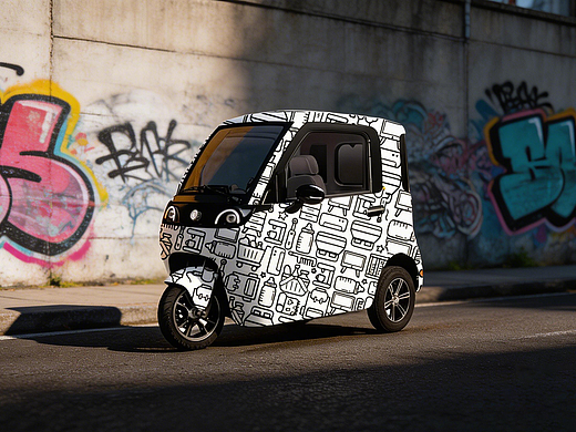 灵动方寸间，智驭新生活。黑白涂鸦艺术