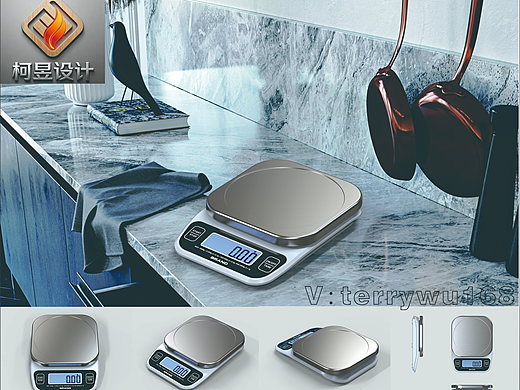 一款厨房电子称外观设计