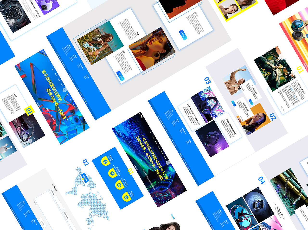 旋律空间站・音乐平台 UI 设计（图ZNDA0NDUwODUy） - 交互/UE - 站酷设计师浅1111原创素材 - 站酷ZCOOL