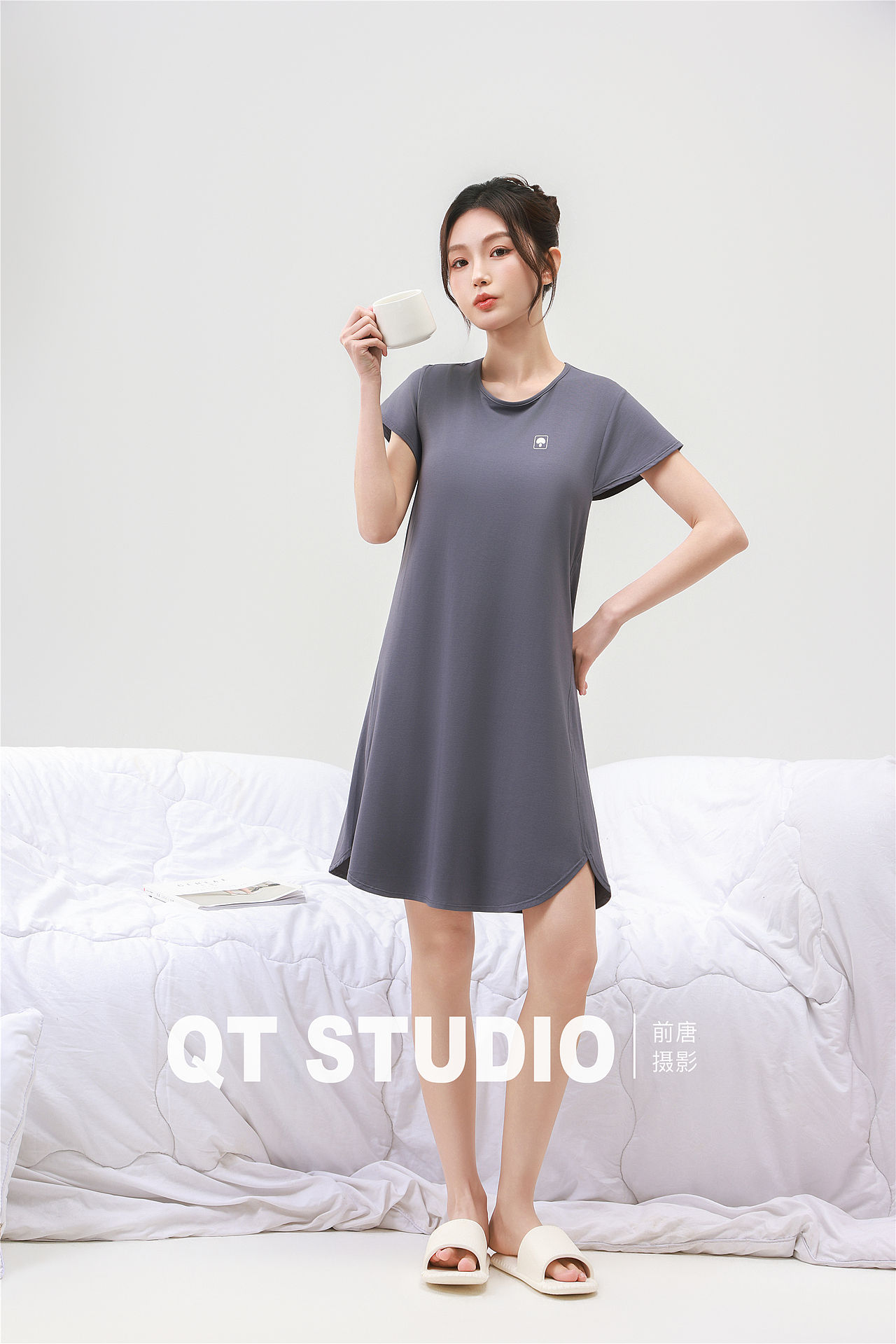 家居服 可外穿家居服 睡裙(图ZNDA0NDUxMDU2) - 产品摄影 - 站酷设计师前唐摄影原创素材 - 站酷ZCOOL