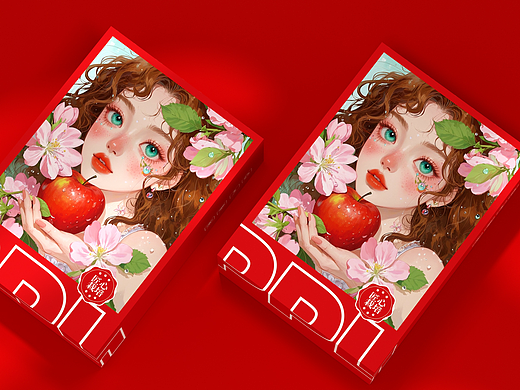 苹果包装盒、水果通用包装、高端唯美