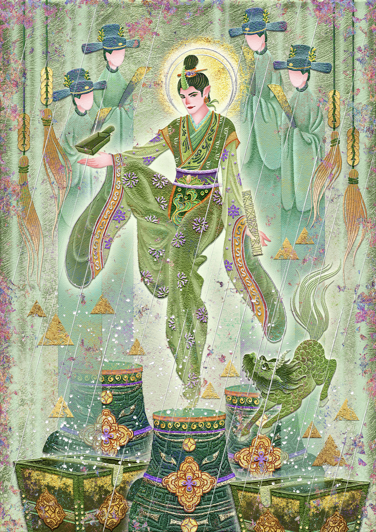 二十八星宿·四木星君（图ZNDA0NDY0MTUy） - 艺术插画 - 站酷设计师插画师奇点原创素材 - 站酷ZCOOL