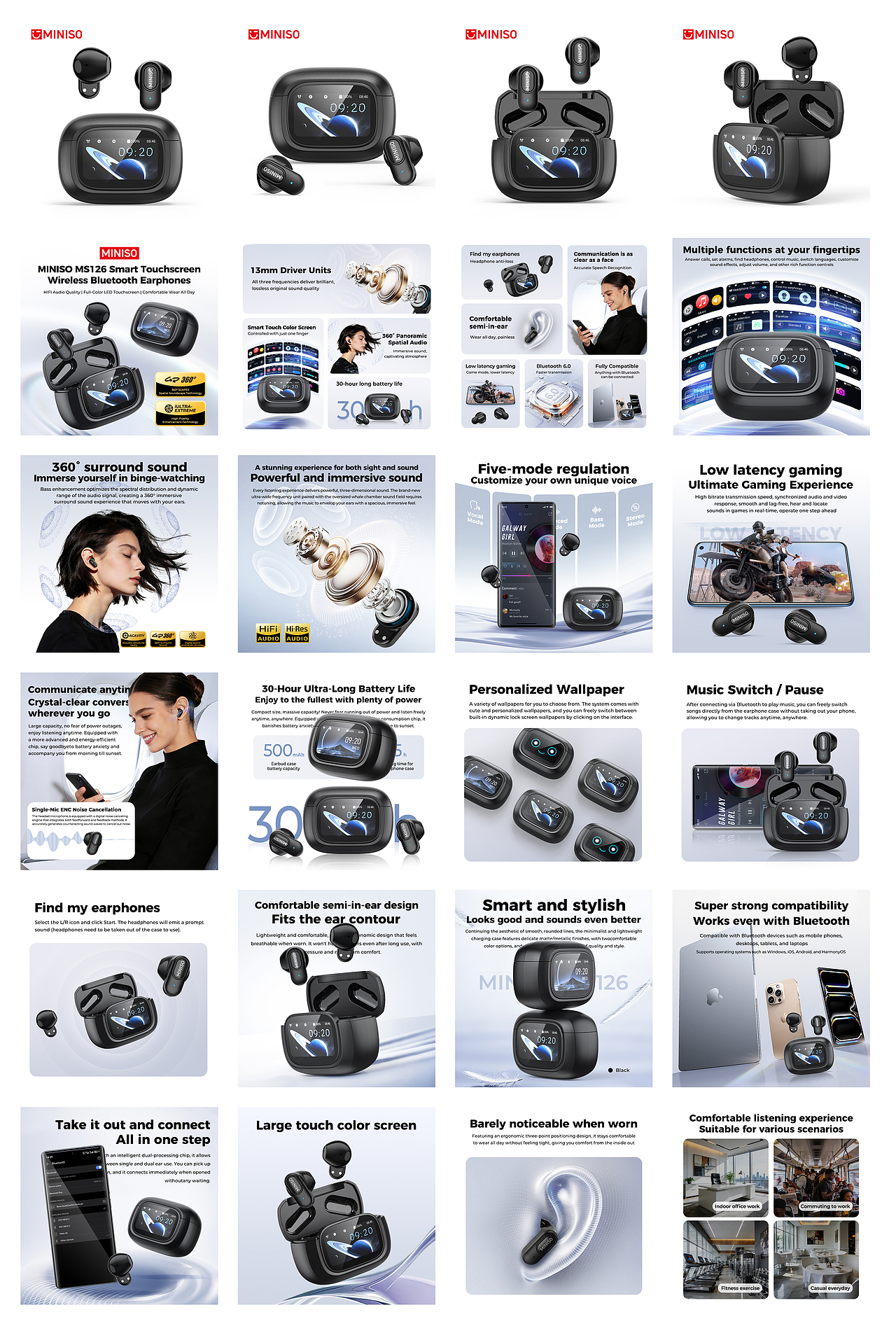 东南亚AI触屏翻译蓝牙耳机产品渲染&主图详情（图ZNDA0NDY3MTI0） - 电商 - 站酷设计师橙子和柚子原创素材 - 站酷ZCOOL