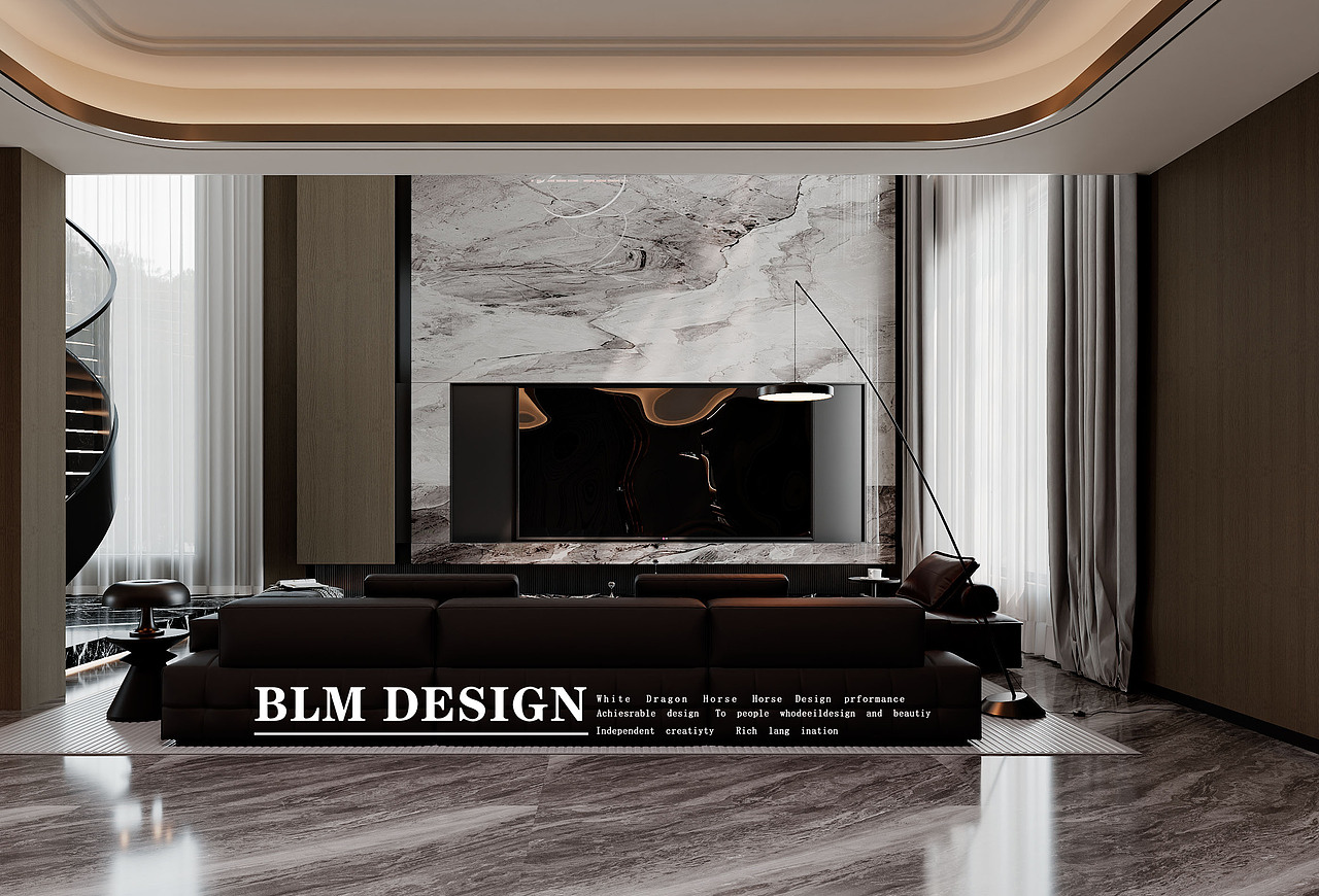 意式设计案例分享（图ZNDA0NDY3Mzcy） - 家装设计 - 站酷设计师白龙马效果图露露原创素材 - 站酷ZCOOL